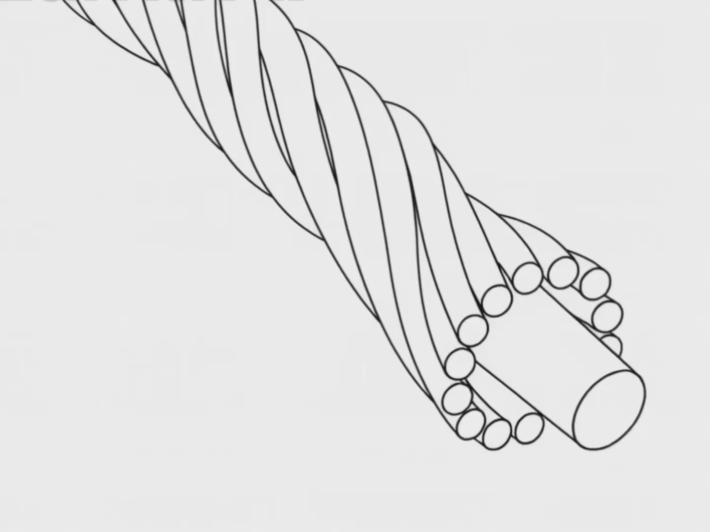Micro-animation of TARANIRVANA SpiroTex™ core-spun yarn technology, illustrating polyester fibers closely wrapped around a spandex core to deliver high-performance stretch with quick-dry, moisture-wicking, odor-resistant, and UPF 50+ sun protection.